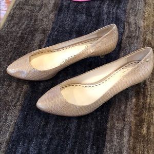 Coach snakeskin kitten heel